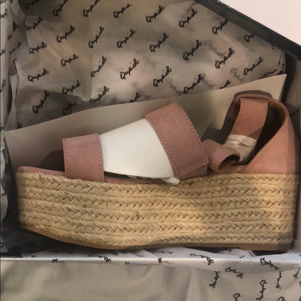 Dusty rose espadrilles